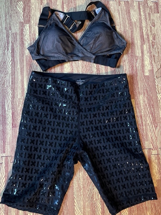 Tatiana Active Wear & CXIX Other - Tatiana Active Mesh Sports Bra and High-Rise CXIX Gecko Grip Biker Shorts SET